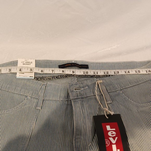 Levi's Women's Railroad Zip Ankle Skinny Jeans NWT Size 16 - Picture 9 of 10